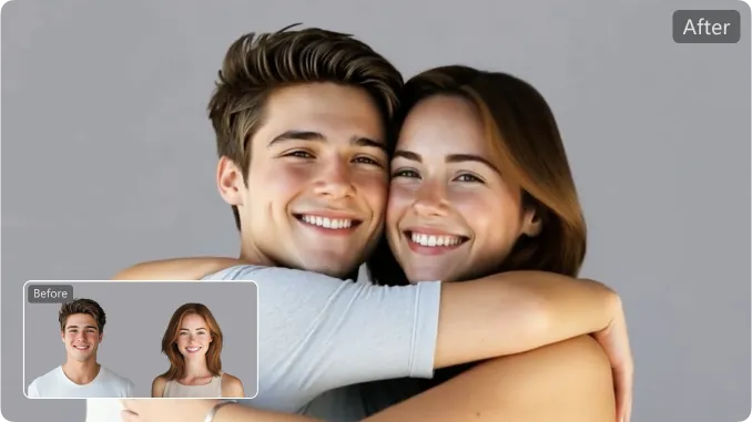 Video de abrazo con IA para parejas generado desde fotos