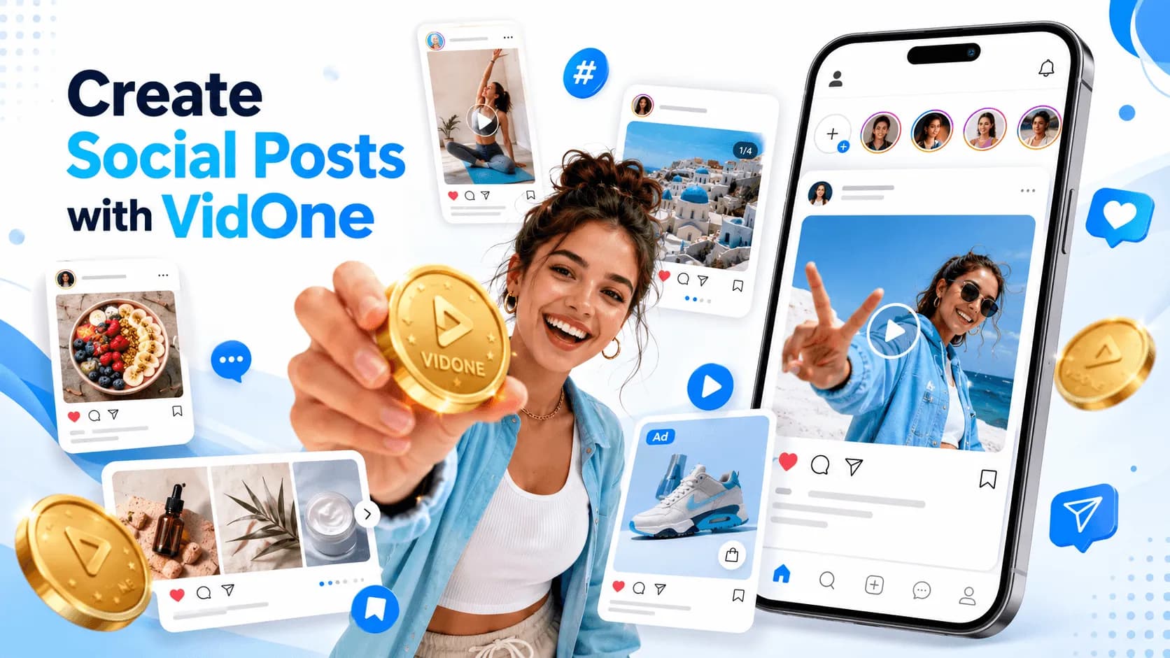 Assets de imagen IA terminados para marketing y contenido social
